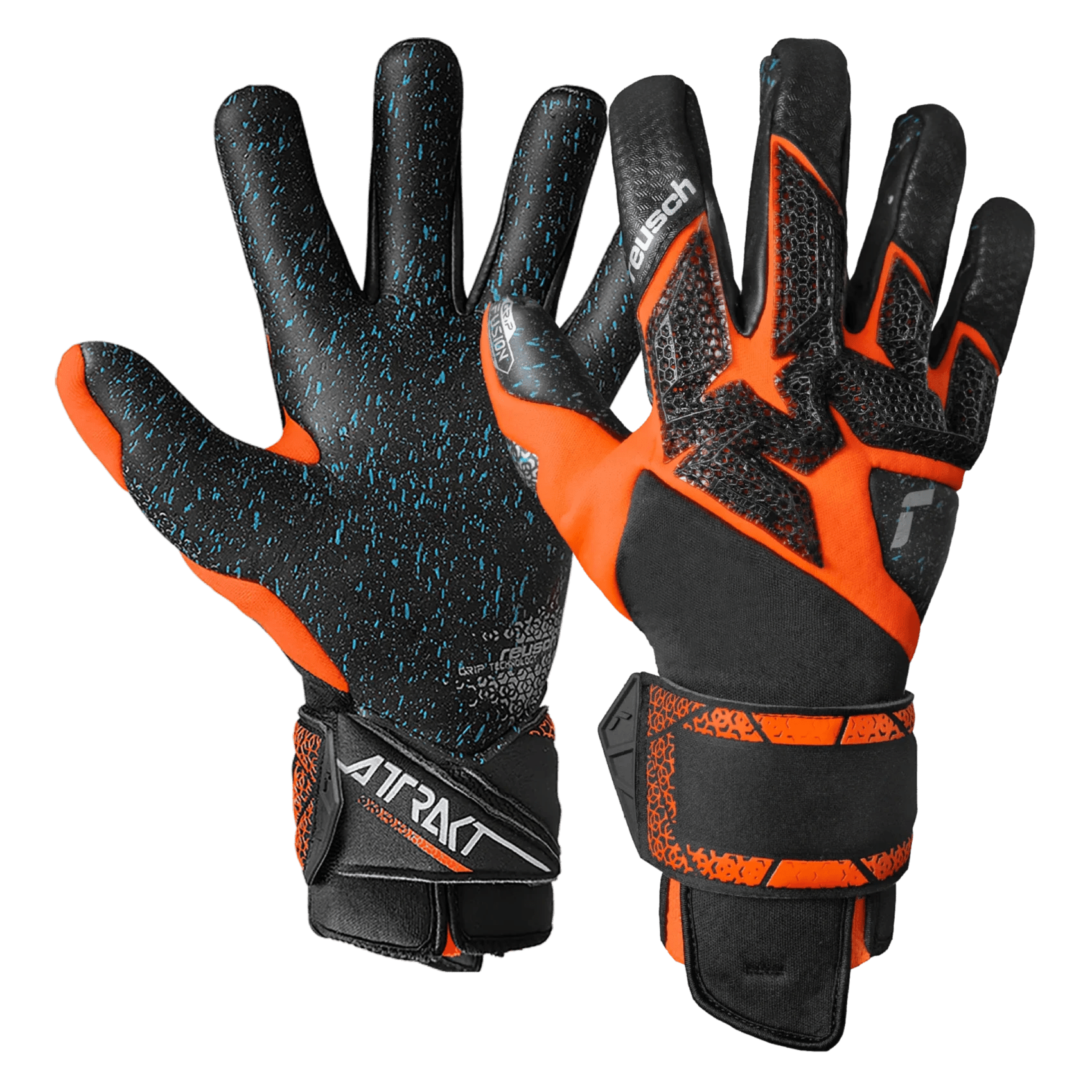 Reusch Attrakt Fusion Carbon 3D Goalkeeper Gloves (Pair)