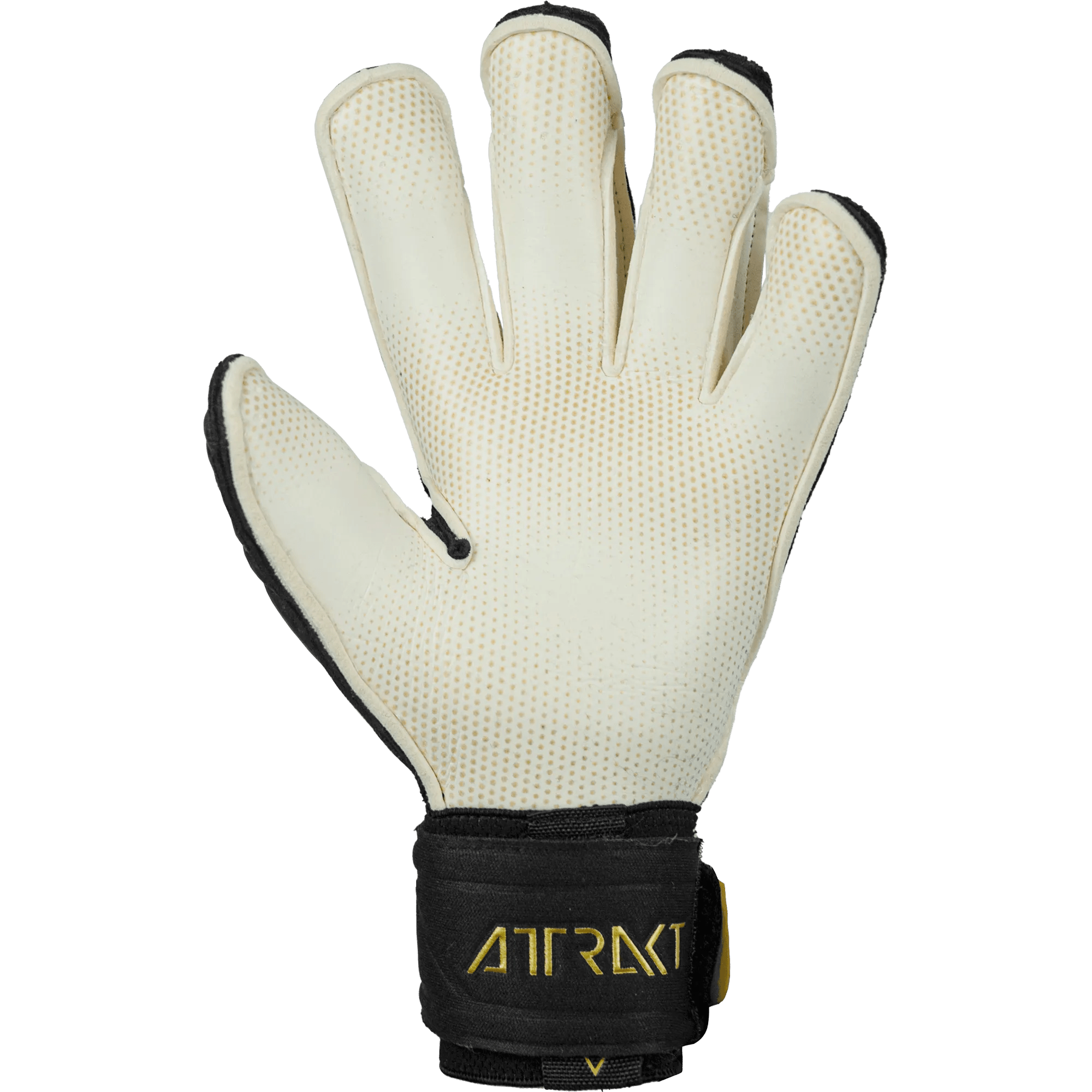 Reusch Attrakt Gold X Glueprint EC Goalkeeper Gloves - Black-Gold (Single - Inner)
