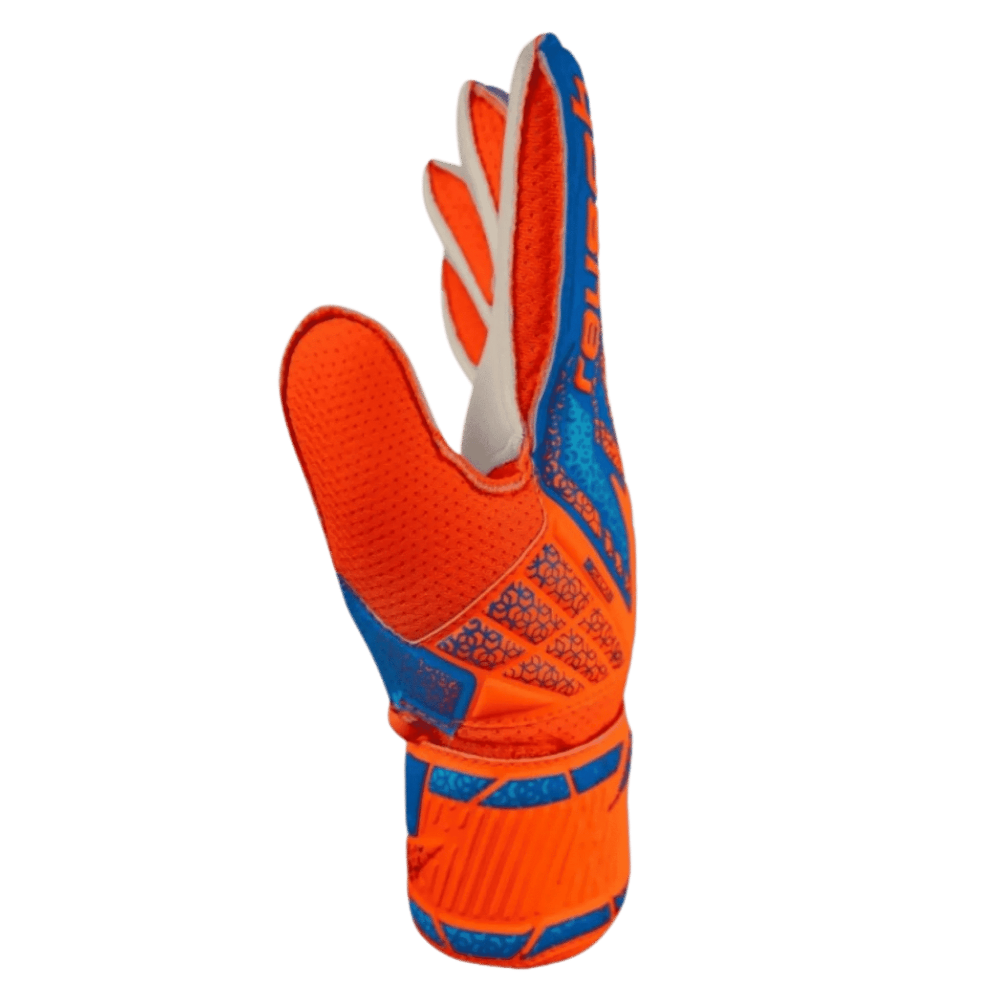 Reusch Attrakt Solid Goalkeeper Gloves Shocking Orange/Blue (Single - Side)