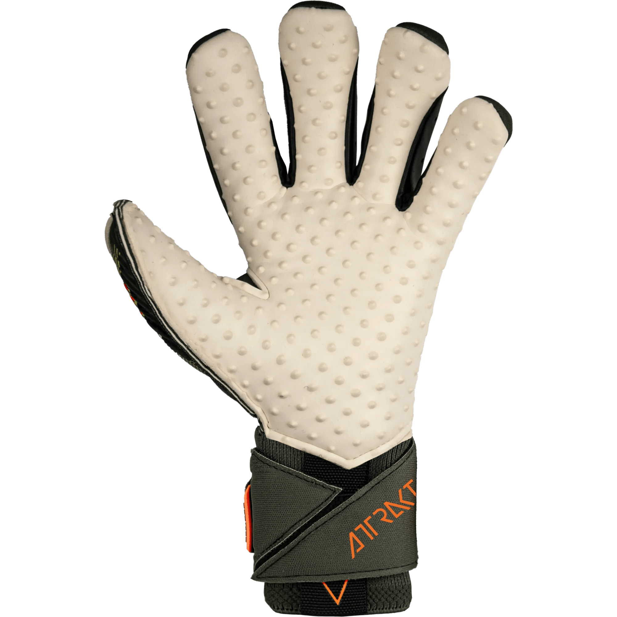 Reusch Attrakt Speedbump Ortho-Tec Goalkeeper Gloves - Desert Green-Shocking Orange (Single - Inner)