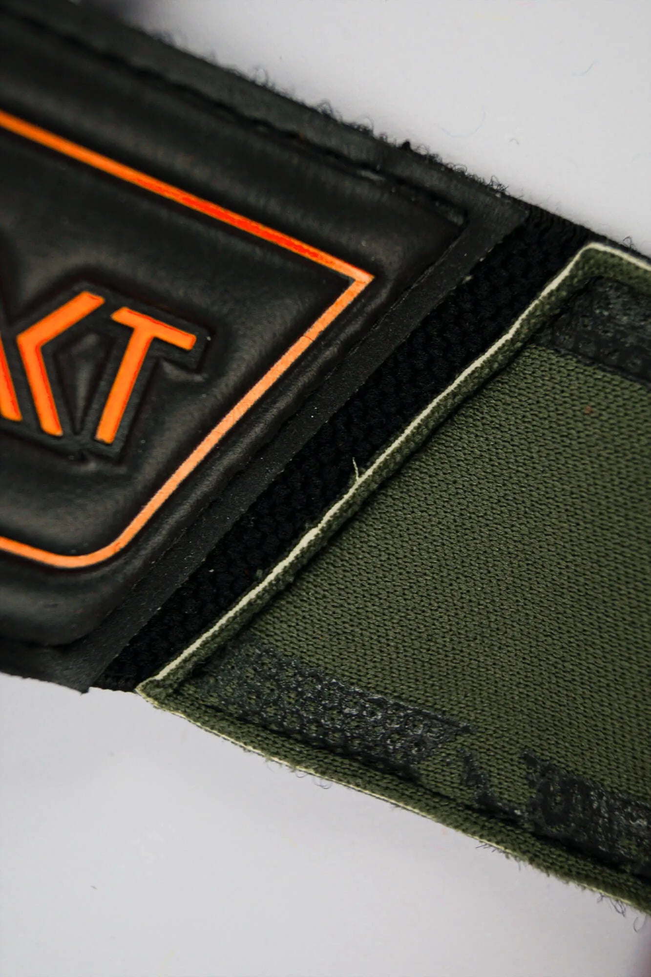 Reusch FG Fusion Ortho Goaliator Goalkeeper Gloves - Green-Black-Orange (Detail 8)