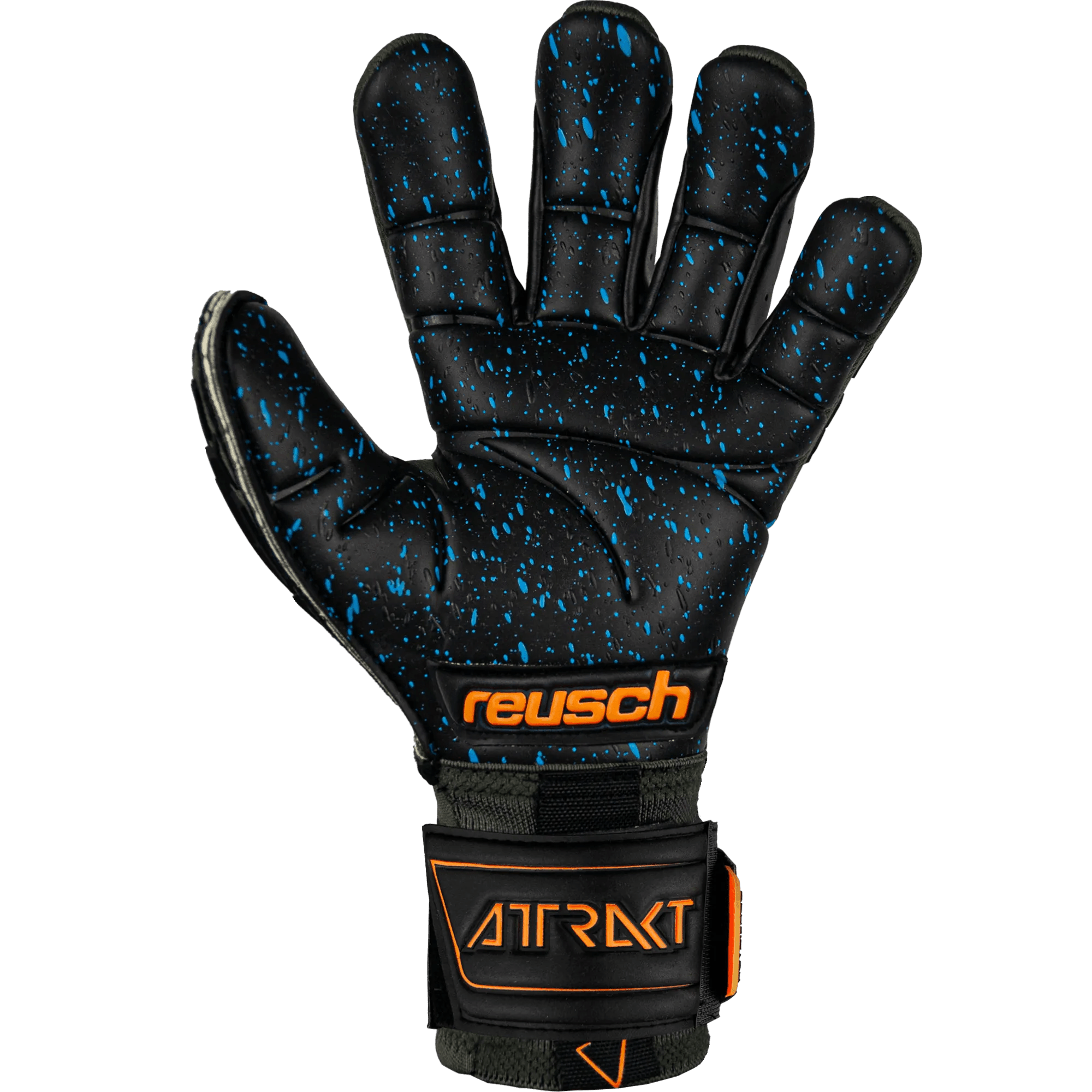 Reusch FG Fusion Ortho Goaliator Goalkeeper Gloves - Green-Black-Orange (Single - Inner)