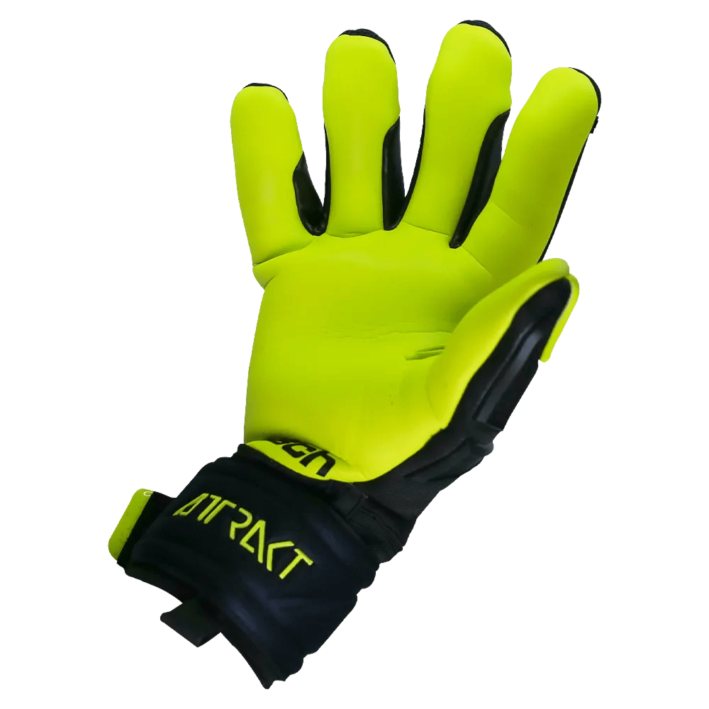 Reusch Freegel Gold Finger Support Goalkeeper Gloves - Black-Lime Green (Single - Inner)