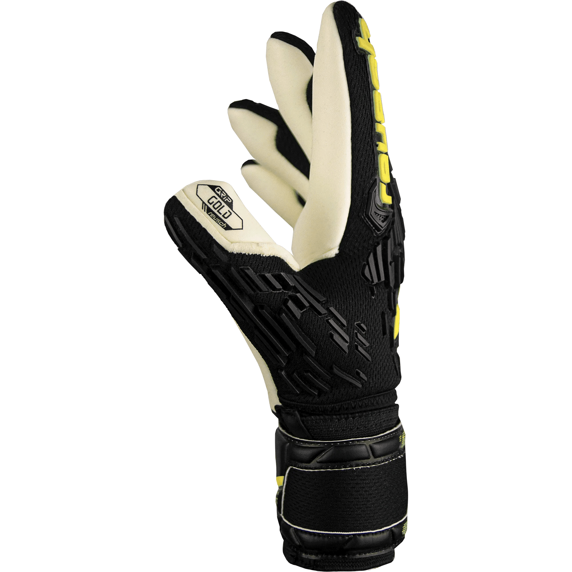 Reusch JR Attrakt Freegel Gold FS Goalkeeper Gloves (Single - Side)