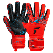 Reusch JR Attrakt Fusion FS Guardian Goalkeeper Gloves - Bright Red-Blue-Black (Pair)