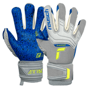 Reusch JR Attrakt Fusion FS Guardian - Grey-Yellow-Blue (Pair)