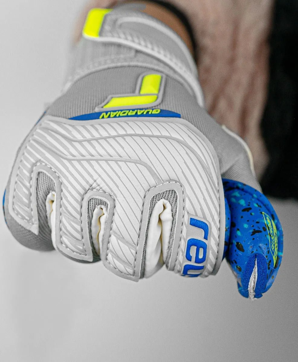 Reusch JR Attrakt Fusion FS Guardian - Grey-Yellow-Blue (Detail 1)