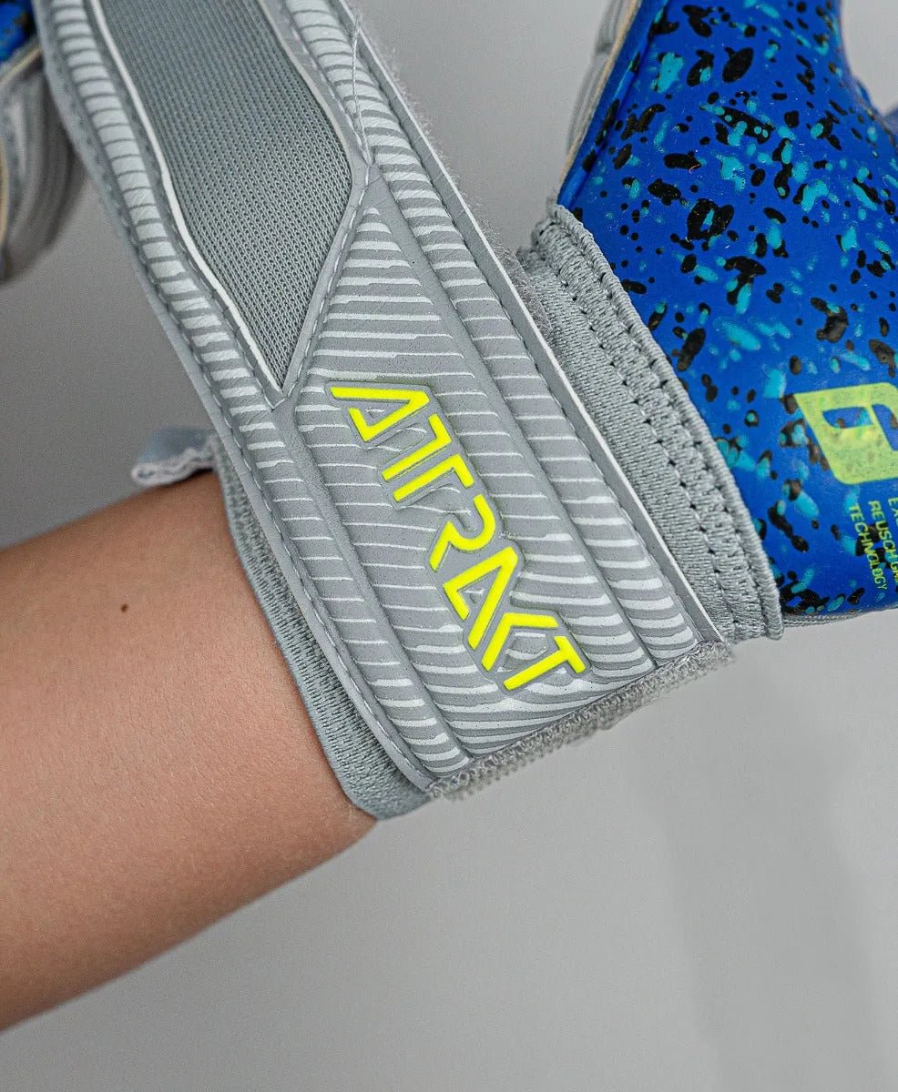 Reusch JR Attrakt Fusion FS Guardian - Grey-Yellow-Blue (Detail 4)