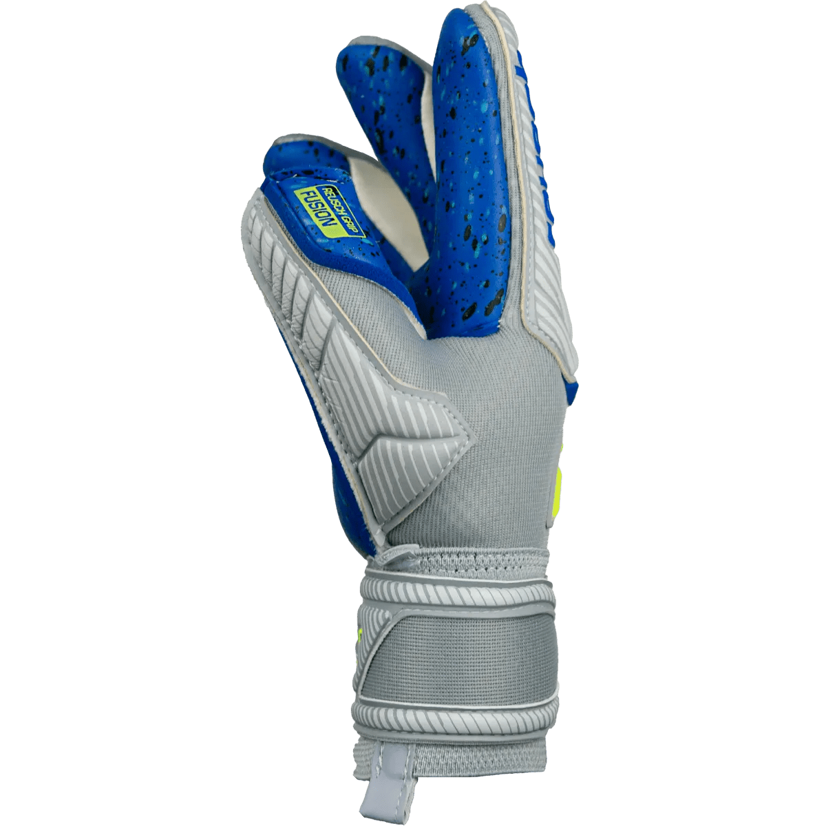 Reusch JR Attrakt Fusion FS Guardian - Grey-Yellow-Blue (Single - Side)