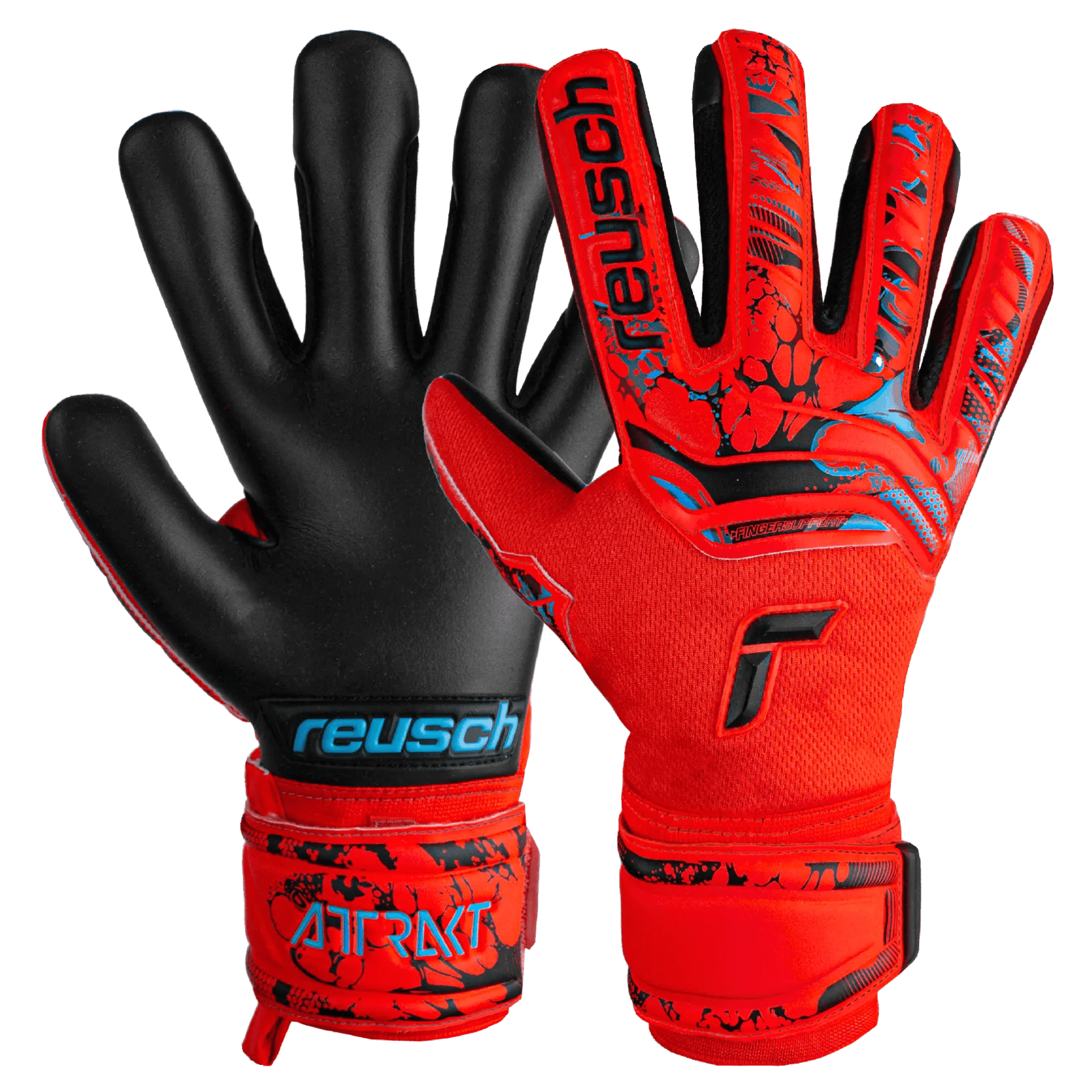 Reusch JR Attrakt Grip Evolution FS Goalkeeper Gloves (Pair)