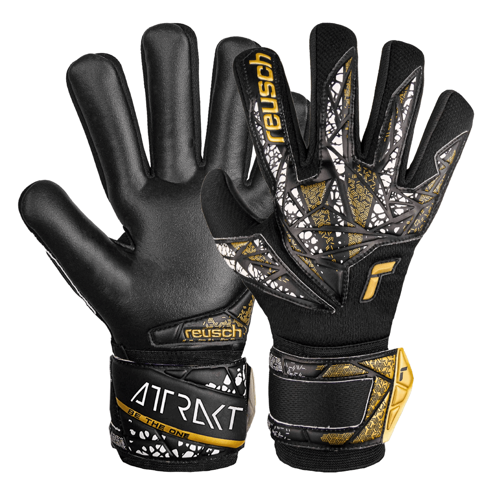 Reusch JR Attrakt Silver NC FS Goalkeeper Gloves (Set)
