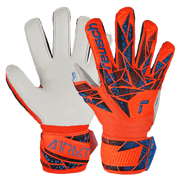 Reusch JR Attrakt Solid FS Goalkeeper Glove Hyper Orange Electric Blue (Pair)