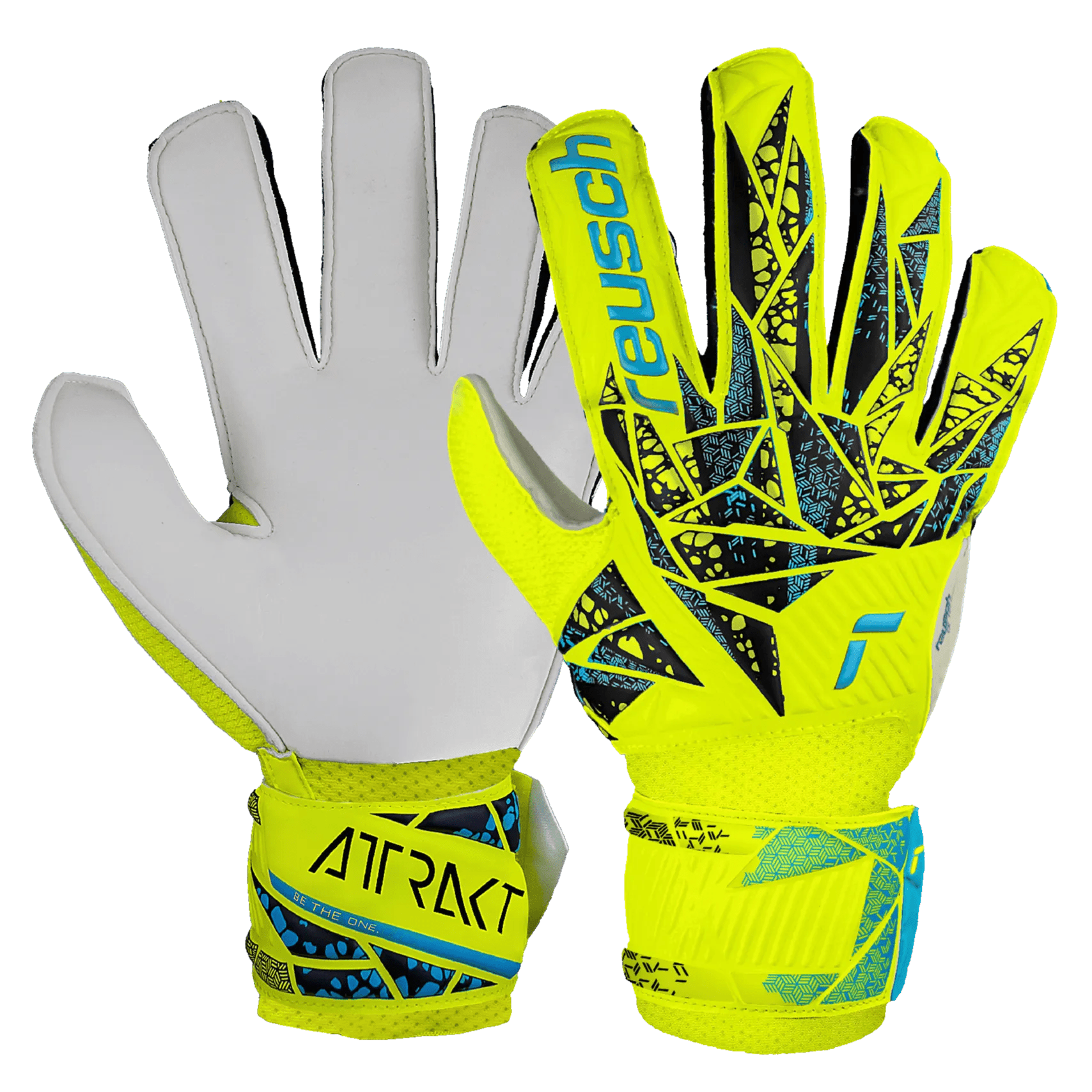 Reusch JR Attrakt Solid Goalkeeper Gloves (Pair)