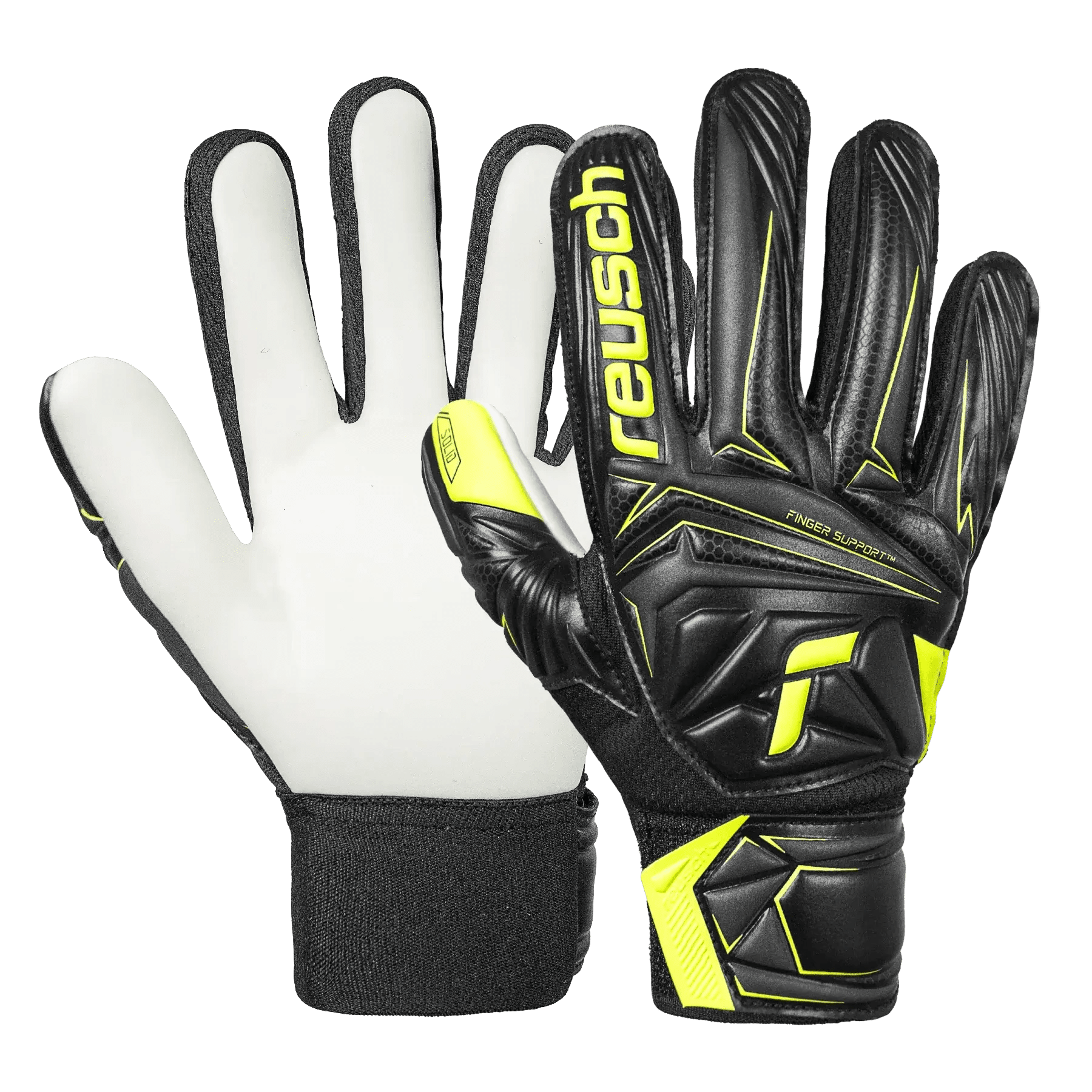 Reusch Junior Attrakt Starter Solid Finger Support Goalkeeper Gloves