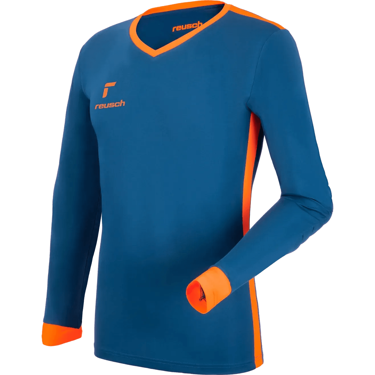 Reusch Match Long-Sleeve Padded Goalkeeper Jersey True Blue-Orange (Front)