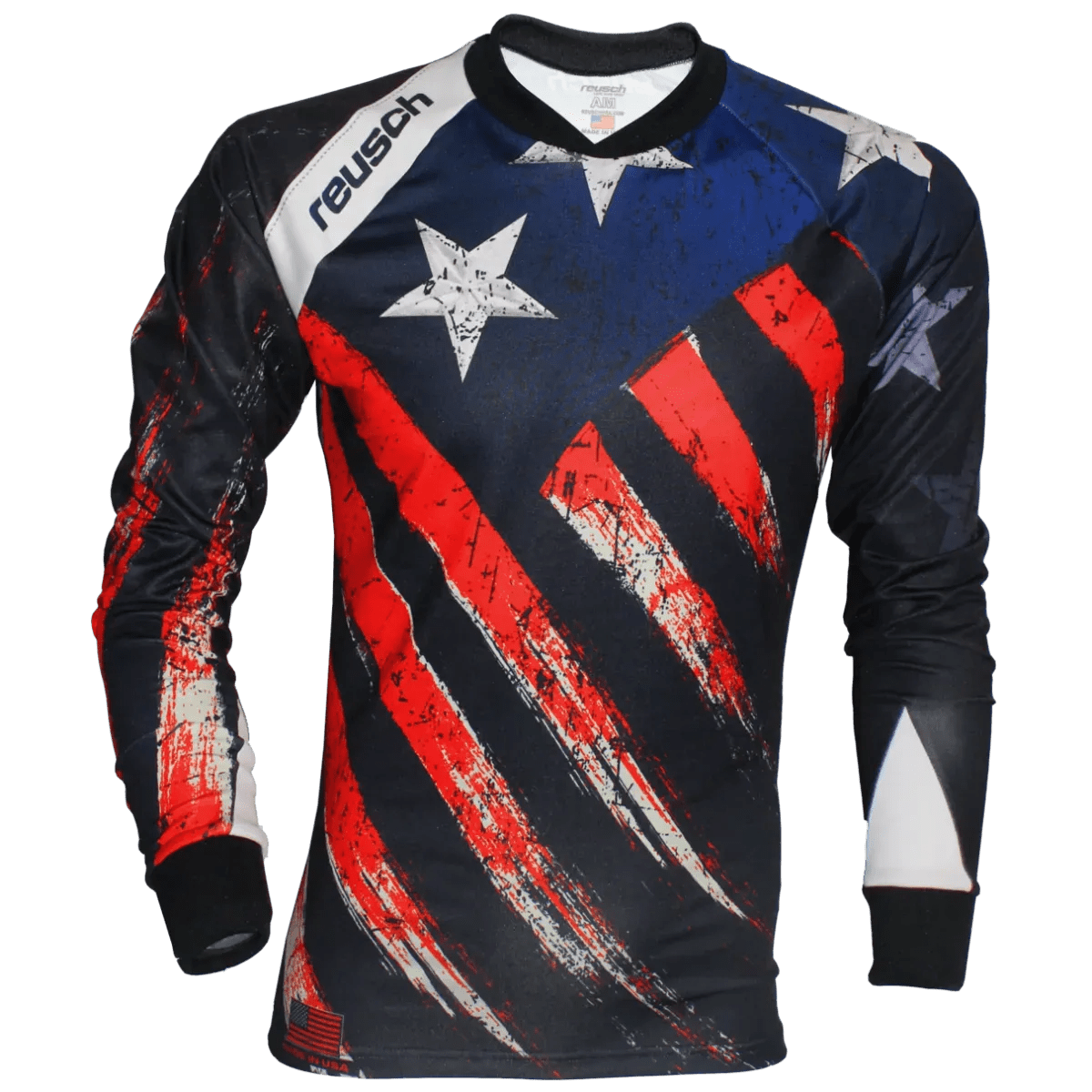 Reusch Patriot III Pro-Fit Goalkeeper Jersey - Navy-Red-White (Front)