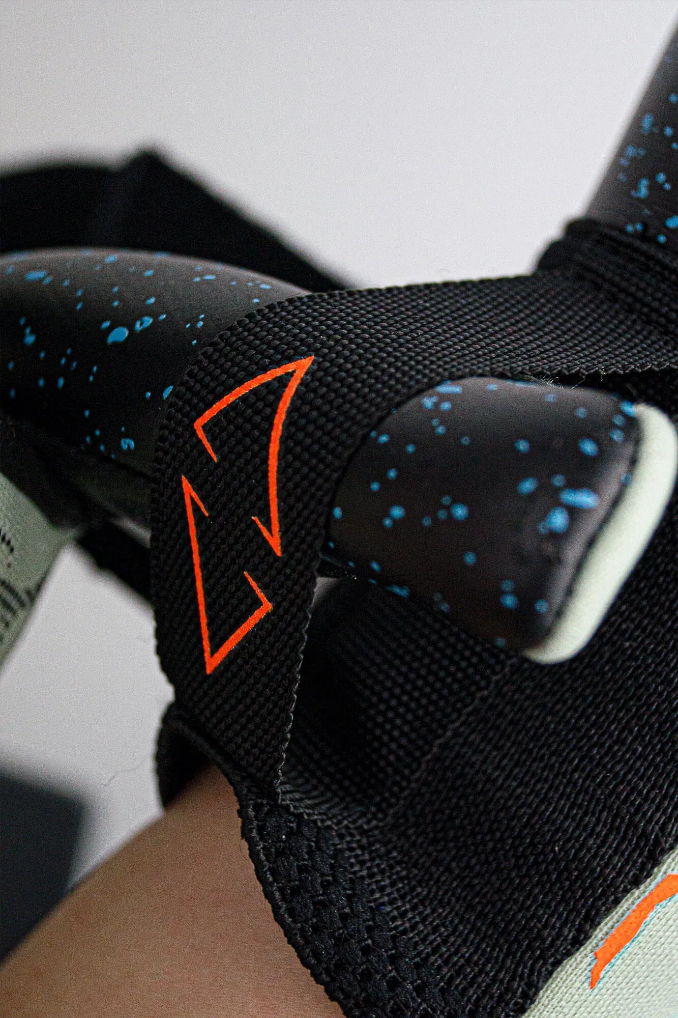 Reusch Pure Contact Fusion Goalkeeper Gloves - Shark Green-Shocking Orange-Black