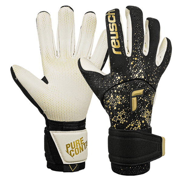 Reusch Pure Contact Gold X Glueprint Goalkeeper Gloves - Black