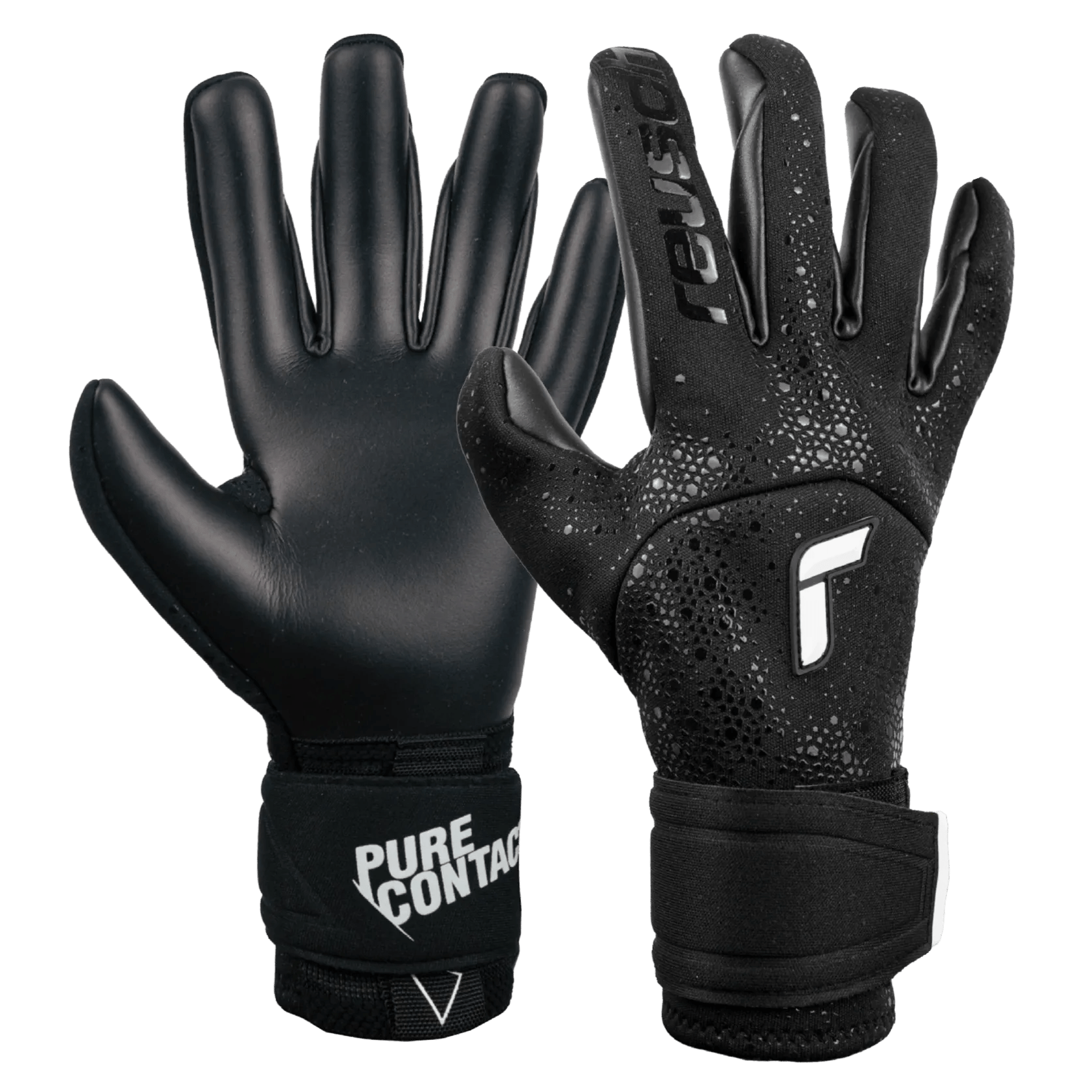 Reusch Pure Contact Infinity Goalkeeper Gloves - Black-White (Pair)
