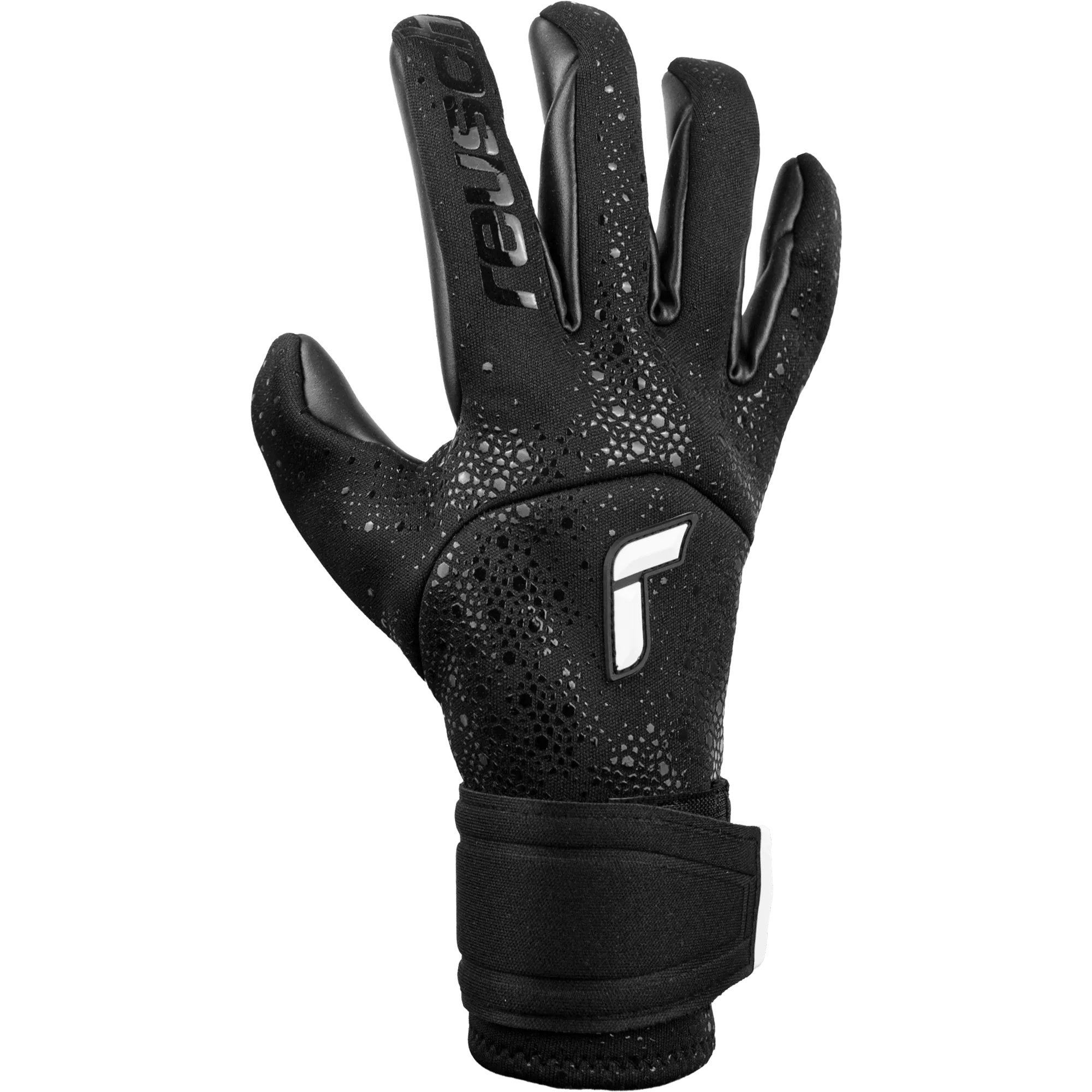 Reusch Pure Contact Infinity Goalkeeper Gloves - Black-White (Single - Outer)