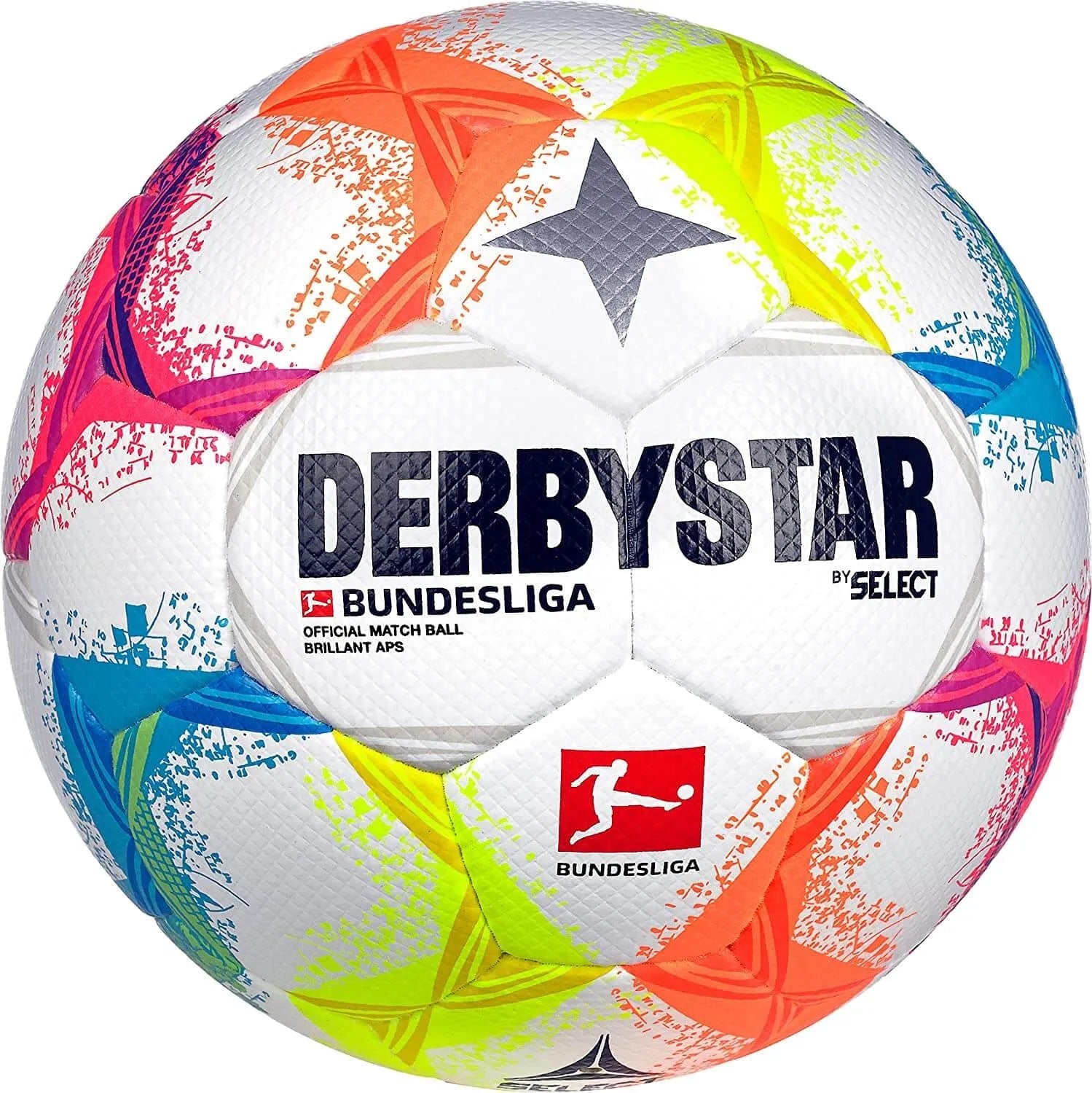 Select 2022-23 Derbystar Bundesliga FIFA Pro Match Ball - White-Multicolor (Front)