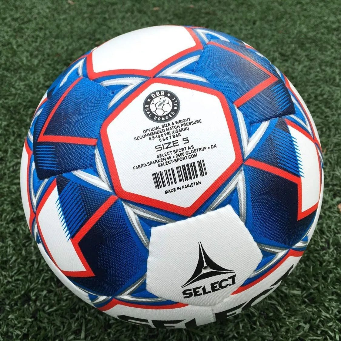 Select Blaze DB Ball - White-Blue-Red (Back)