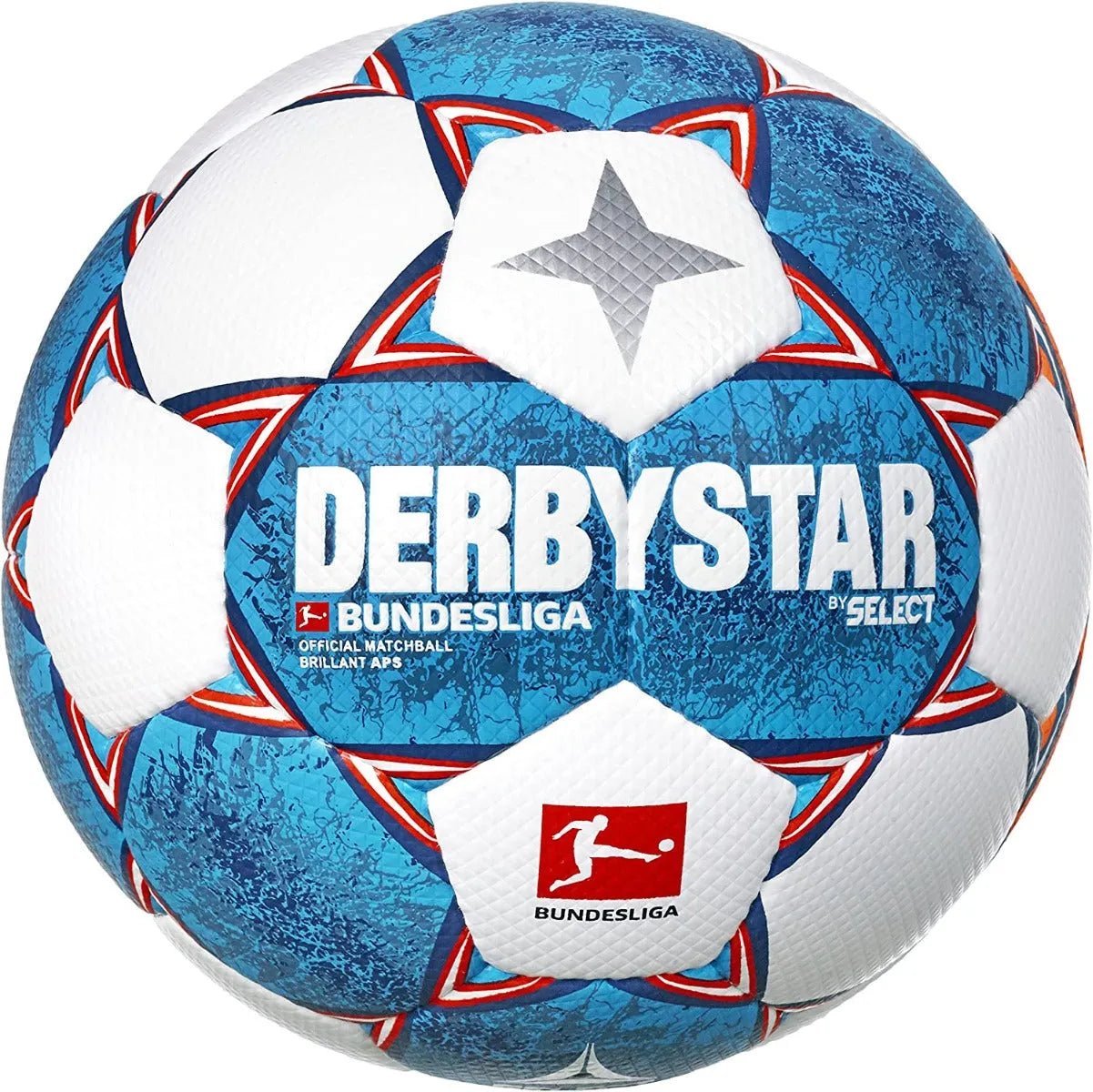 Select Derbystar Brilliant APS Bundesliga Fifa Ball - White-Blue-Orange (Side 1)