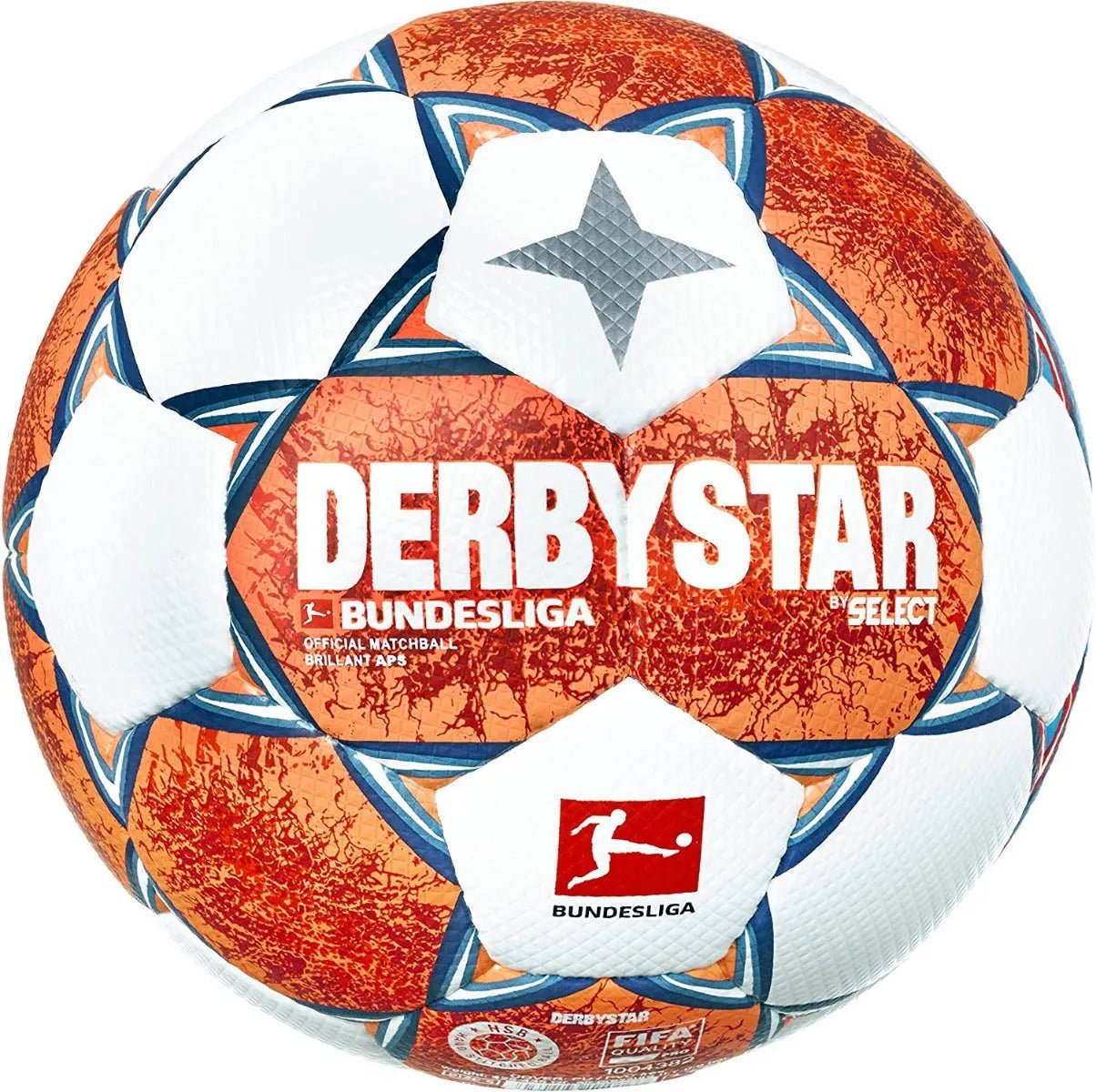 Select Derbystar Brilliant APS Bundesliga Fifa Ball - White-Blue-Orange (Side 2)