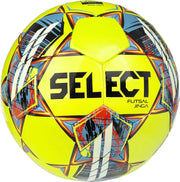 Select v22 Jinga Futsal Ball - Yellow Size Senior (10 Ball & Bag Bundle)