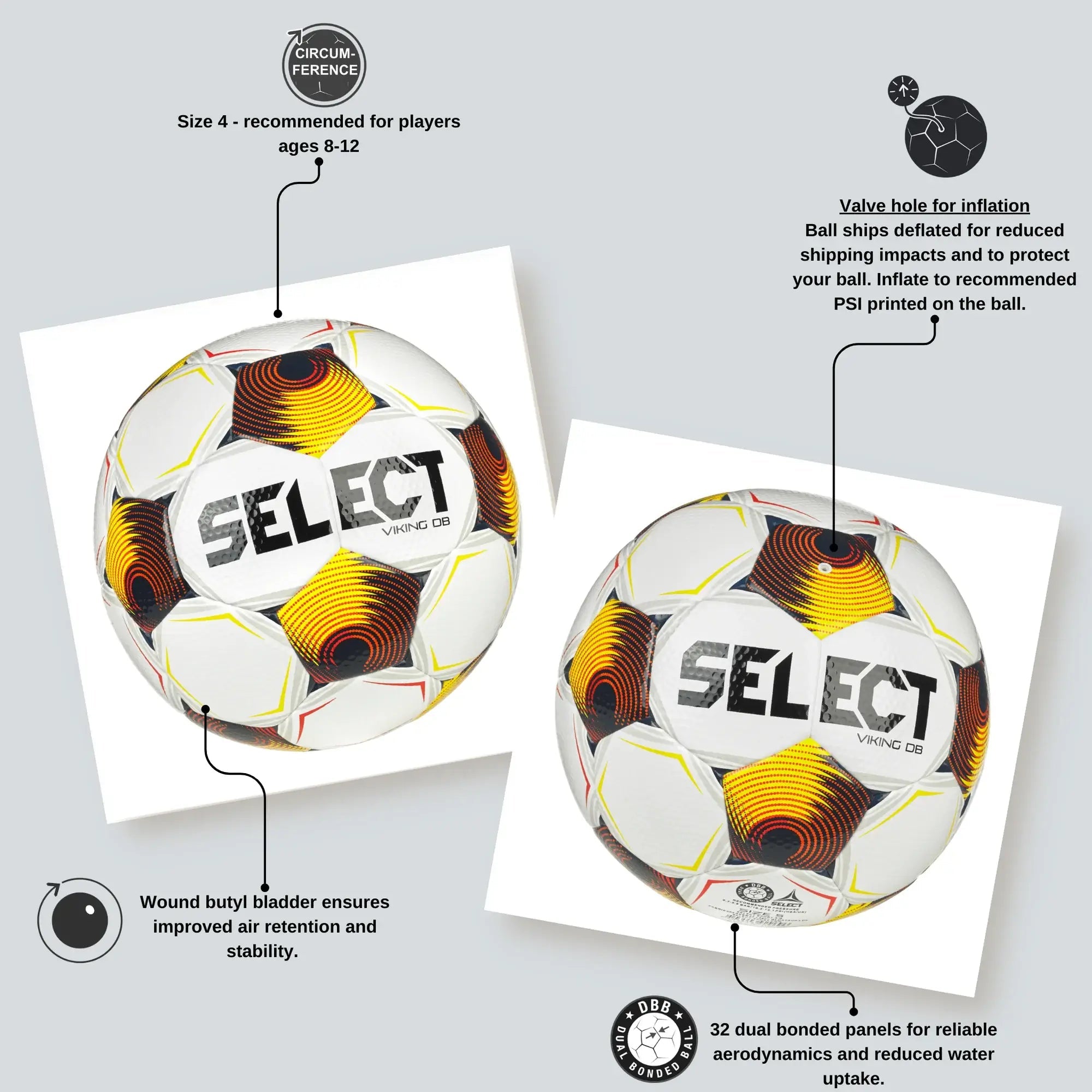 Select v25 Viking DB Soccer Ball (Features 2)