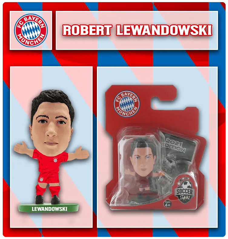 Soccer Starz Bayern Munich Lewandowski Figurine (Package)