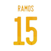 Spain 2020/21 Home Ramos #15 Jersey Name Set