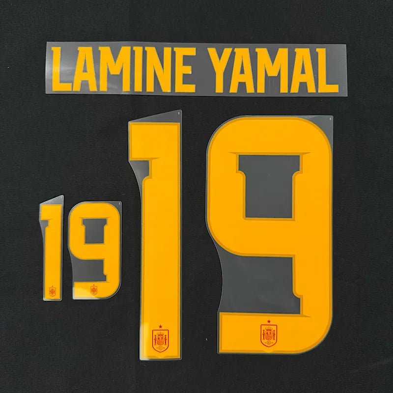 Spain 2026- Home LAMINE YAMAL #19 Jersey Name Set
