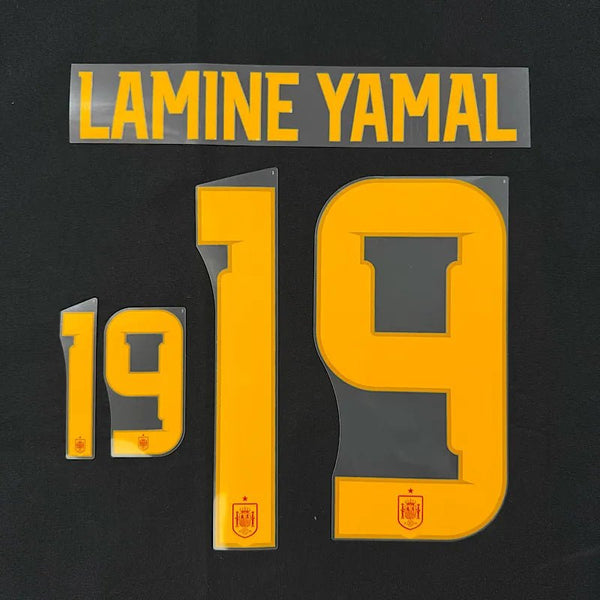 Spain 2026- Home LAMINE YAMAL #19 Jersey Name Set – ProSoccer