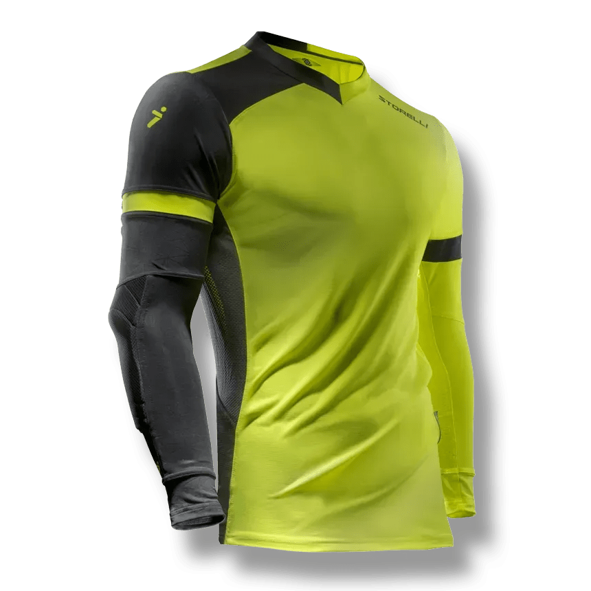 Storelli Exoshield Gladiator Youth Goalkeeper Jersey - Volt (Front)