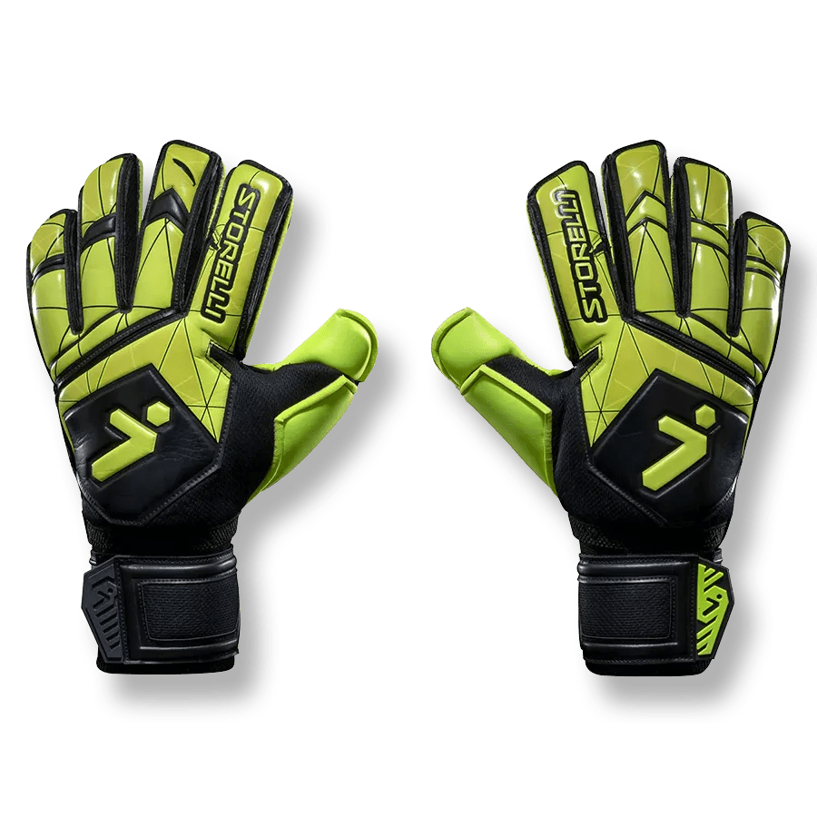 Storelli JR Gladiator 3.0 Recruit with Spine Glove - Yellow-Black (Pair - Outer)