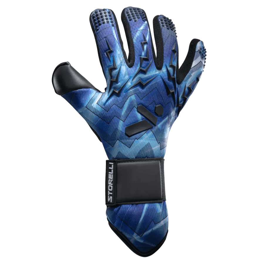 Storelli Lightning Finger Spine Protection Goalkeeper Gloves Blue (Single - Outer)