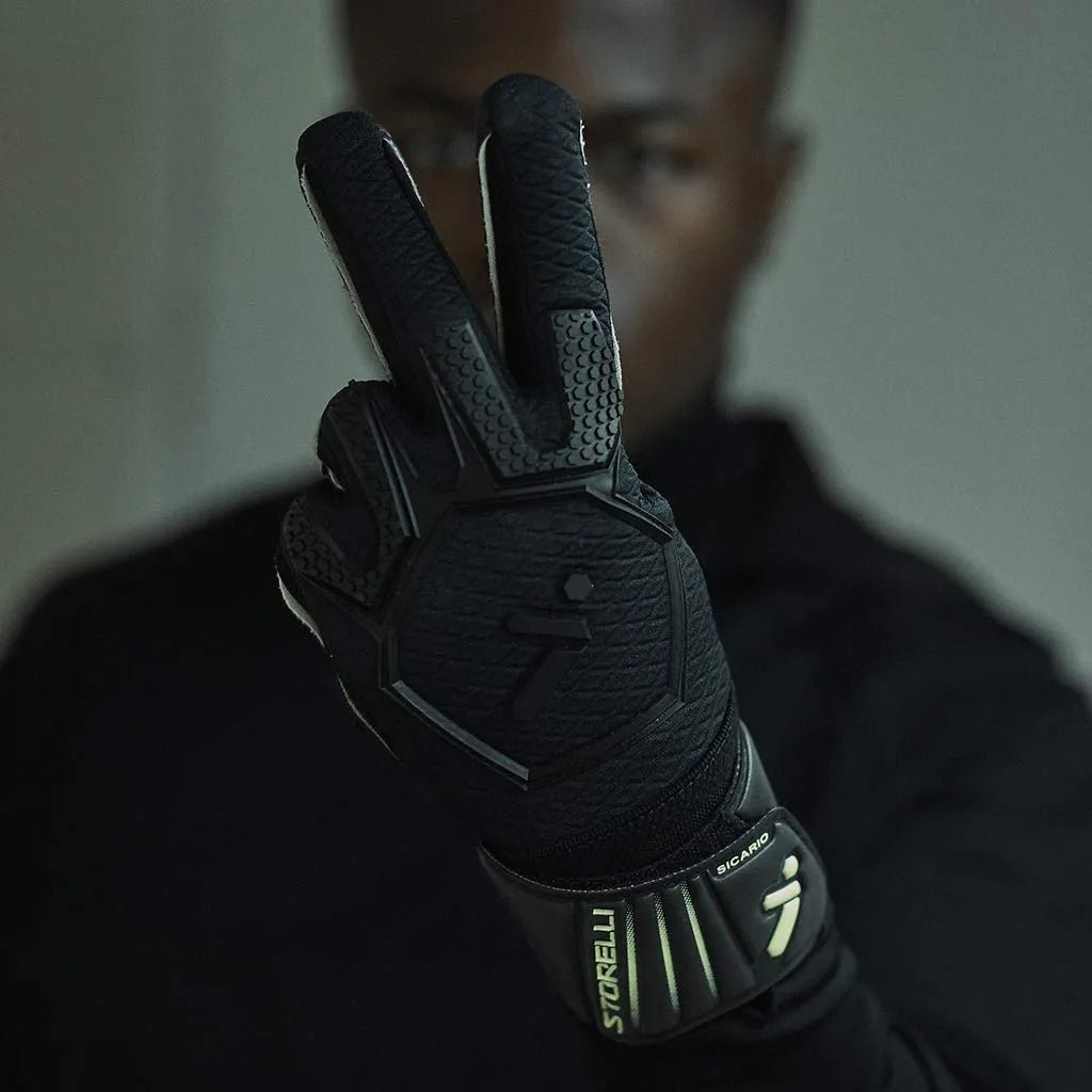 Storelli Sicario SpeedGrip Goalkeeper Gloves - Black