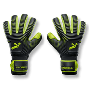 Storelli Silencer Sly Glove with Spine - Black-Yellow (Pair- Outer)