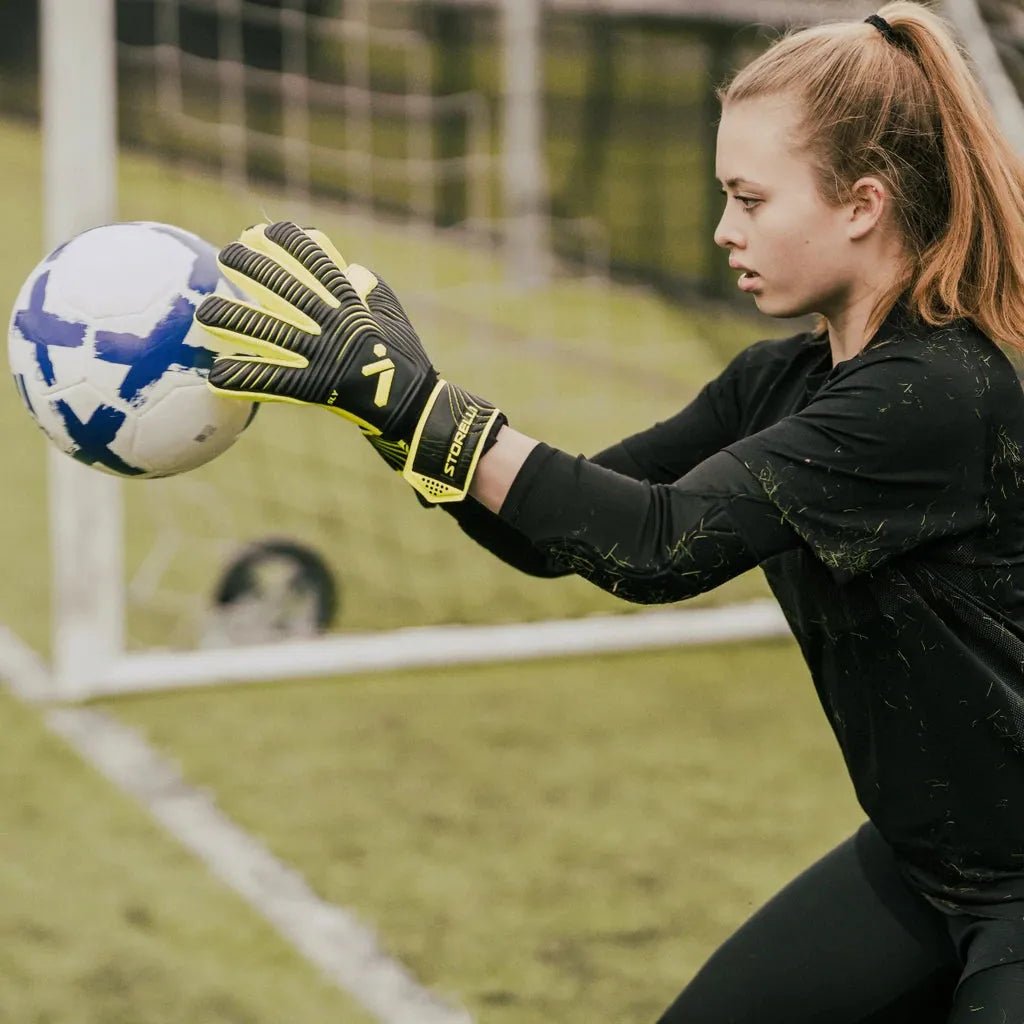 Storelli Silencer Sly Glove with Spine - Black-Yellow (Model 1)