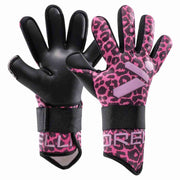 Storelli Youth Gladiator Challenger FS Goalkeeper Gloves Pink Cheetah (Pair)