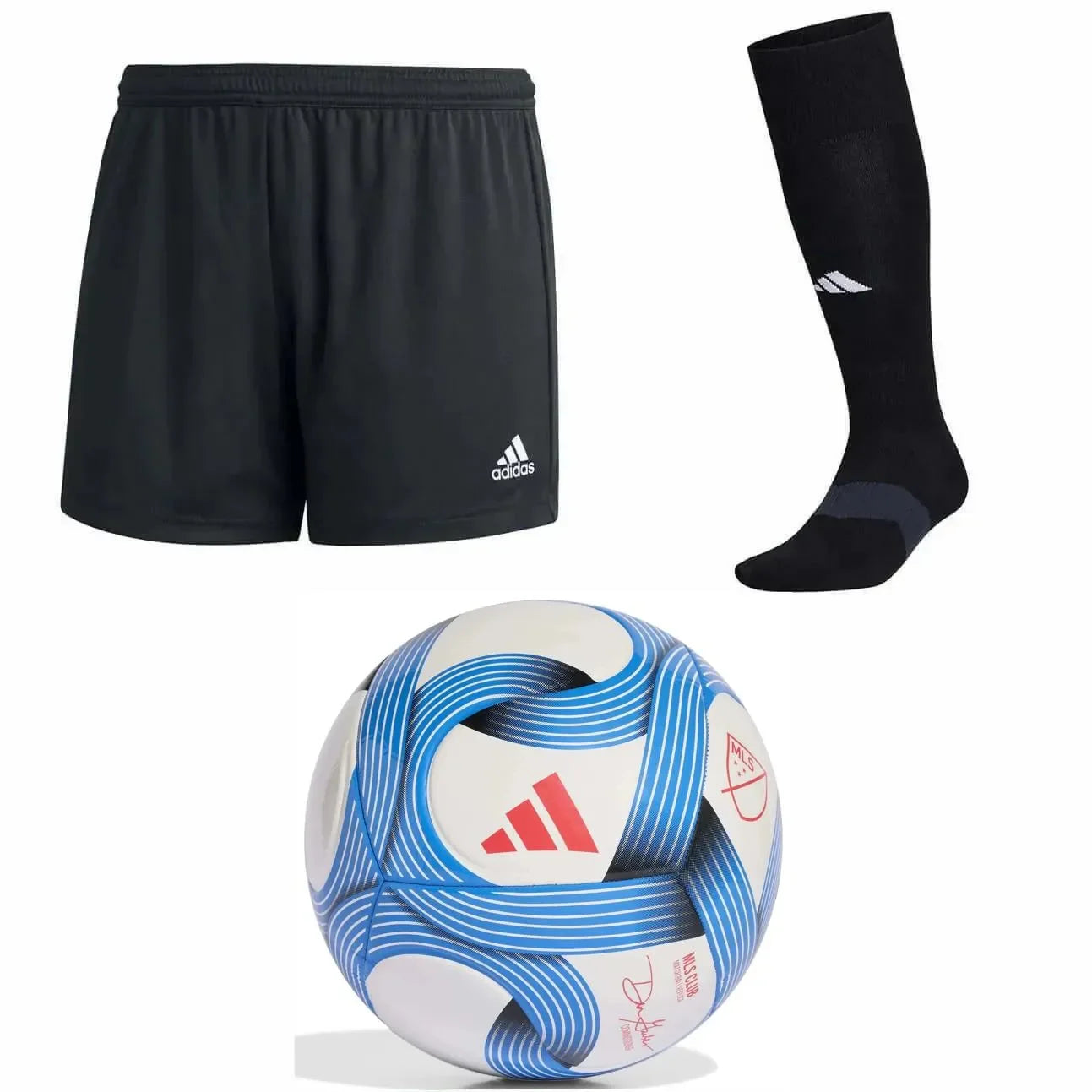 adidas Women's Short/Sock/Ball Bundle
