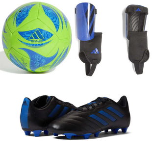 adidas Kid's Goletto VIII FG/Shin Guards/Ball Bundle