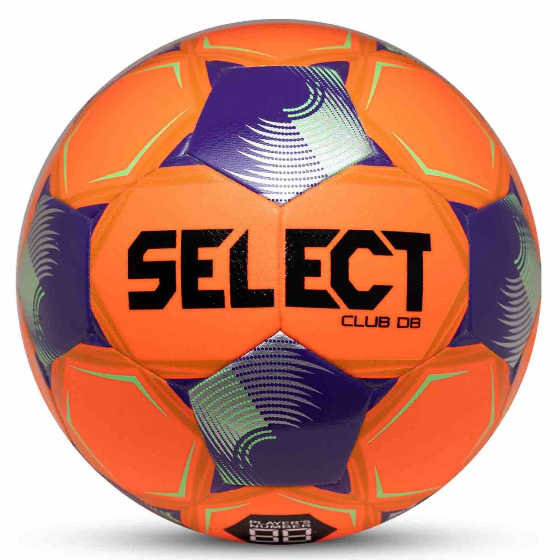 Select v26 Club Orange/Purple Soccer Ball Bundle (12 Balls & Bag)