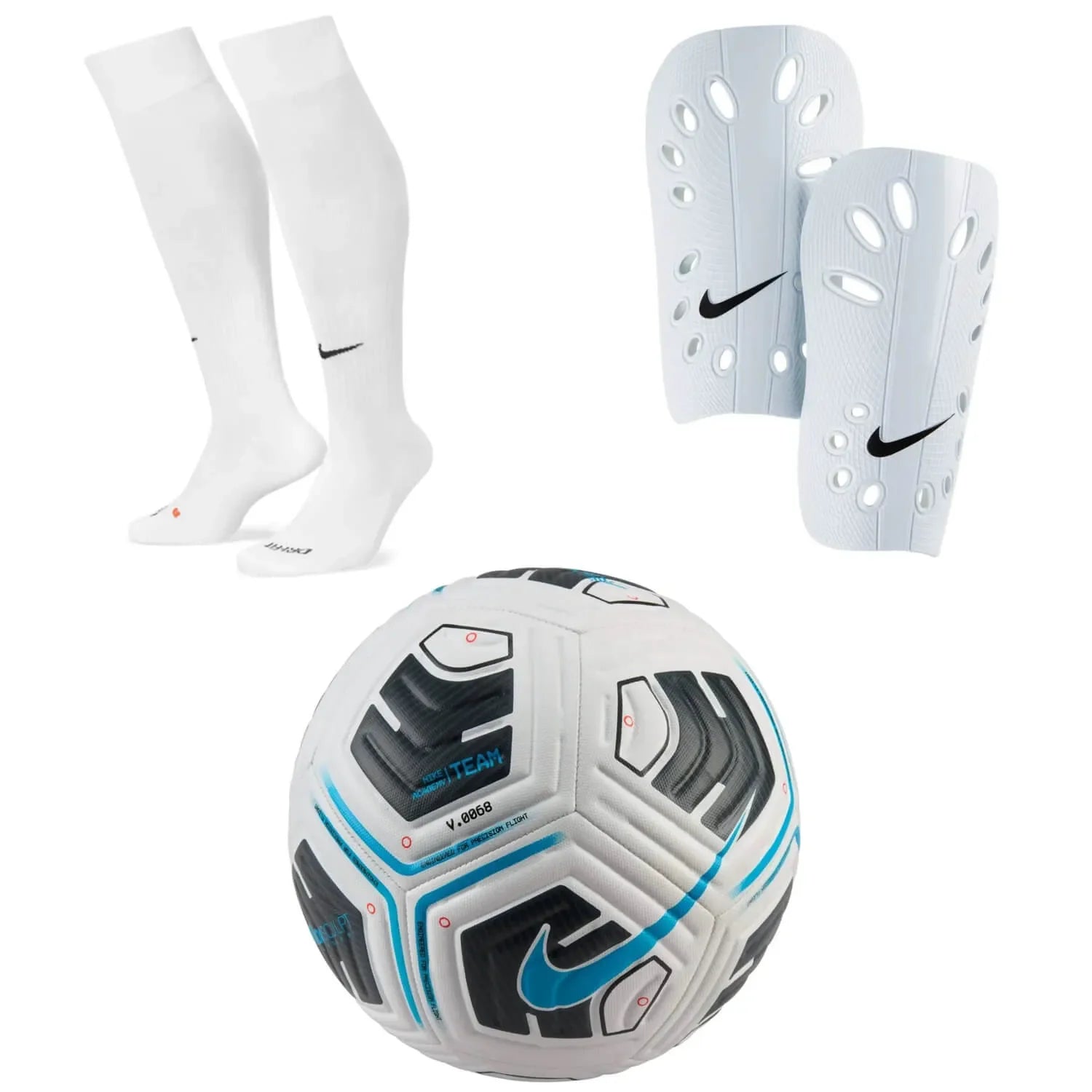 Nike Socks/Shin Guards/Ball Bundle