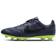 The Nike Premier III FG Blackened Blue Volt Black (Side 1)