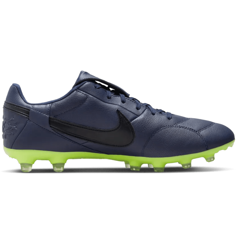 The Nike Premier III FG Blackened Blue Volt Black (Side 2)