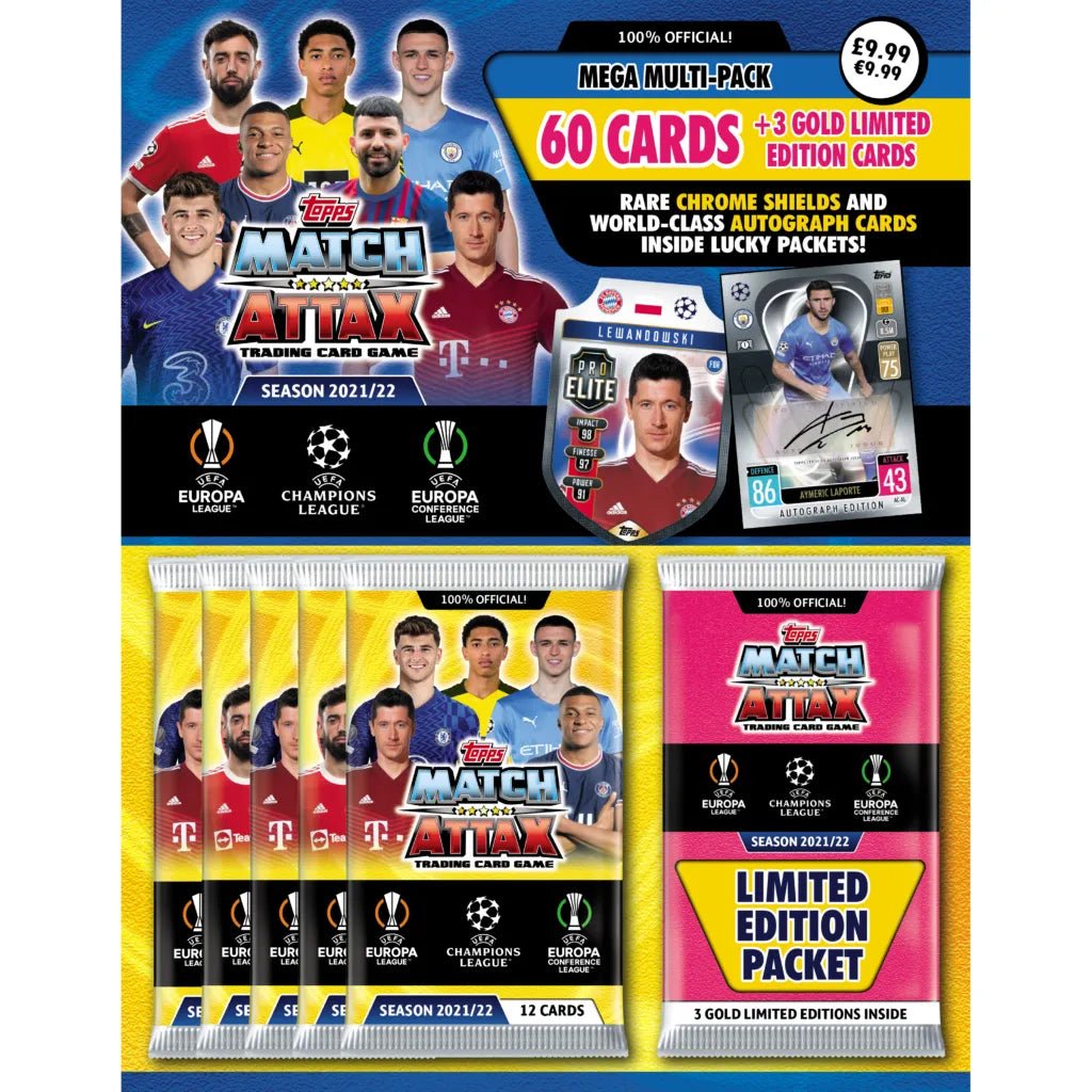 Topps 2021-22 Match Attax Mega Multi Pack Trading Cards (Main)