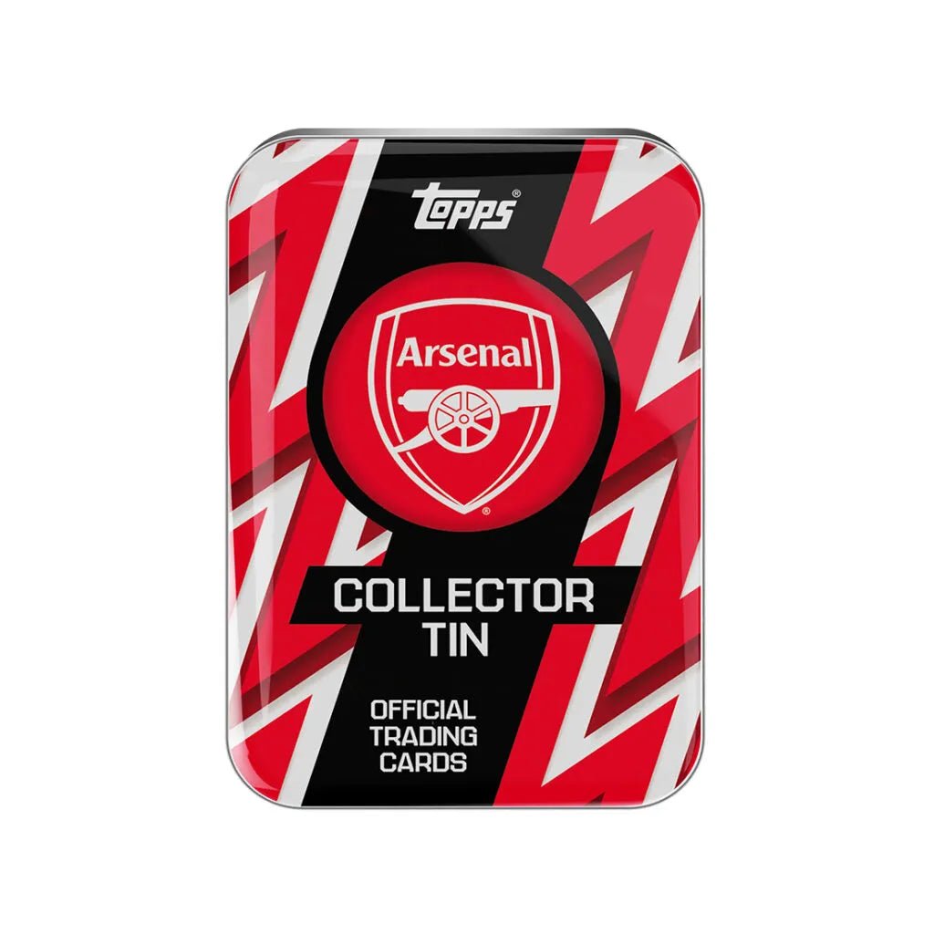 Topps 2025-26 Arsenal Collector's Tin Set (35 Cards) (Tin - Front)