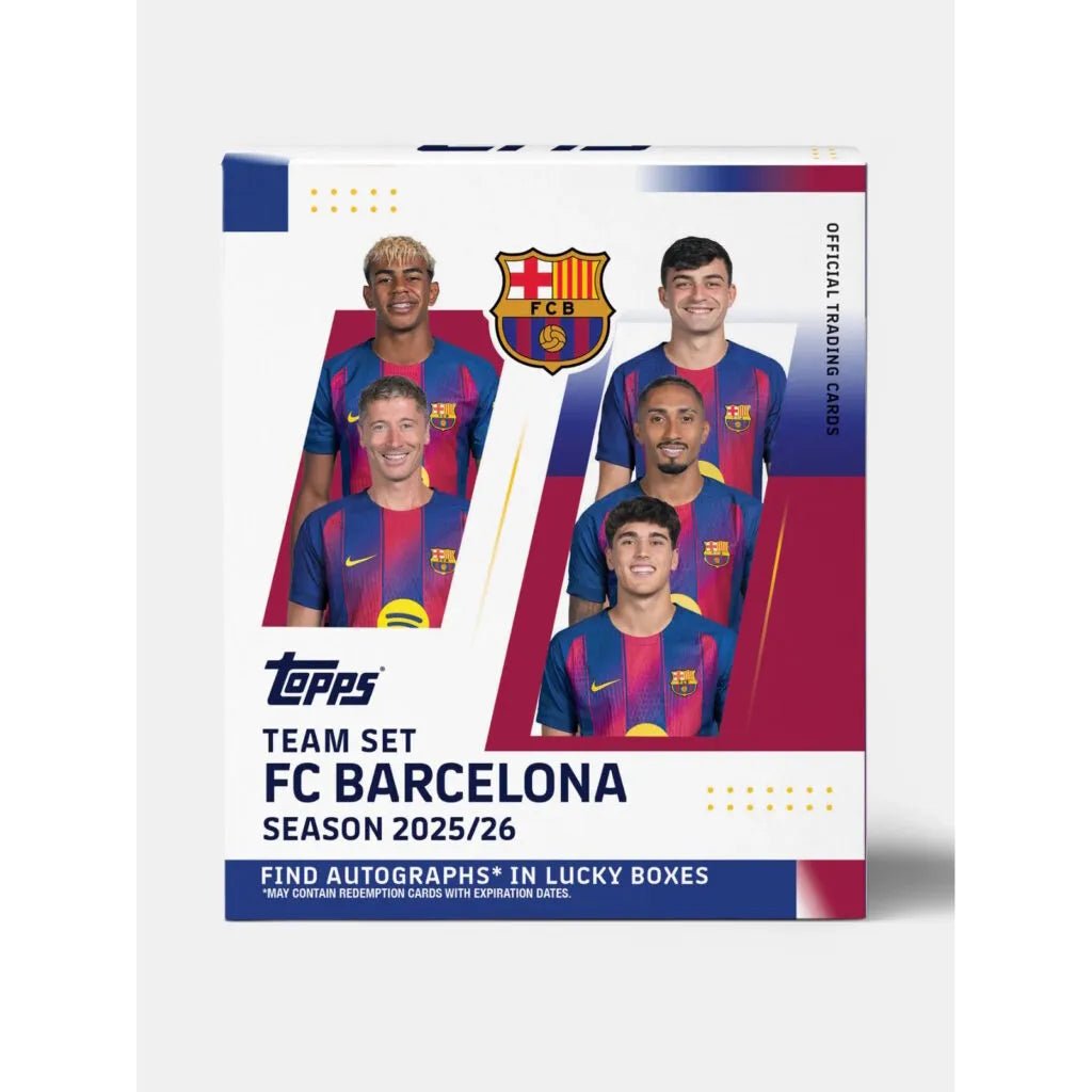 Topps 2025-26 Barcelona Team Set Box (30 Cards) (Front)